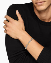 DY Madison® Chain Bracelet in Sterling Silver with 18K Yellow Gold, 8.5mm